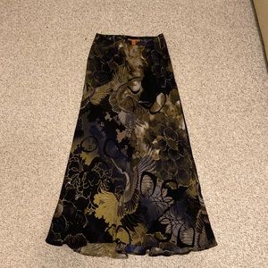 Harari Silk Long Skirt S
